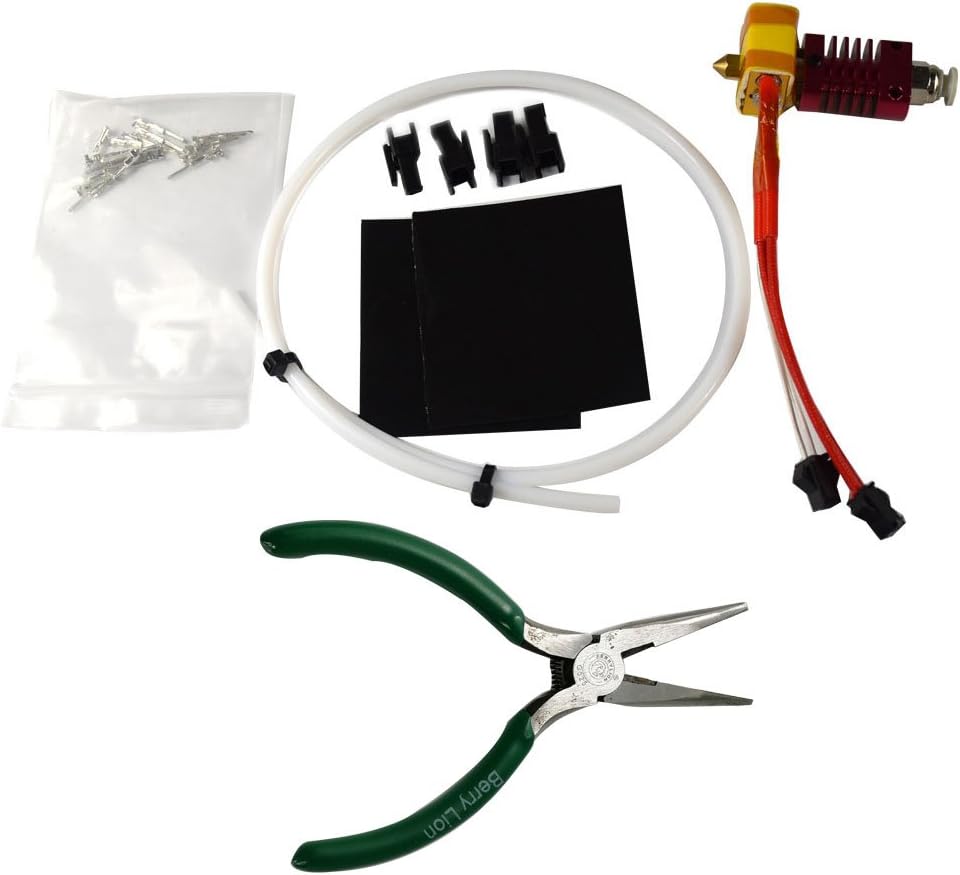 HICTOP Assembled Extruder Hot End,1.75mm Filament, 0.4mm Nozzle, 12V 40W Heater, NTC Thermistor Hotend for Creality Ender 3/3Pro CR-10/10S 3D Printer