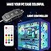 ARGB Controller Kit, GSCOLER RGB PC Fan Controller with 21 Key Remote Control, Multiple Lighting Modes Control for Computer Case Fan, Air Cooler, Liquid Cooler, LED Light Bar (SATA Power)