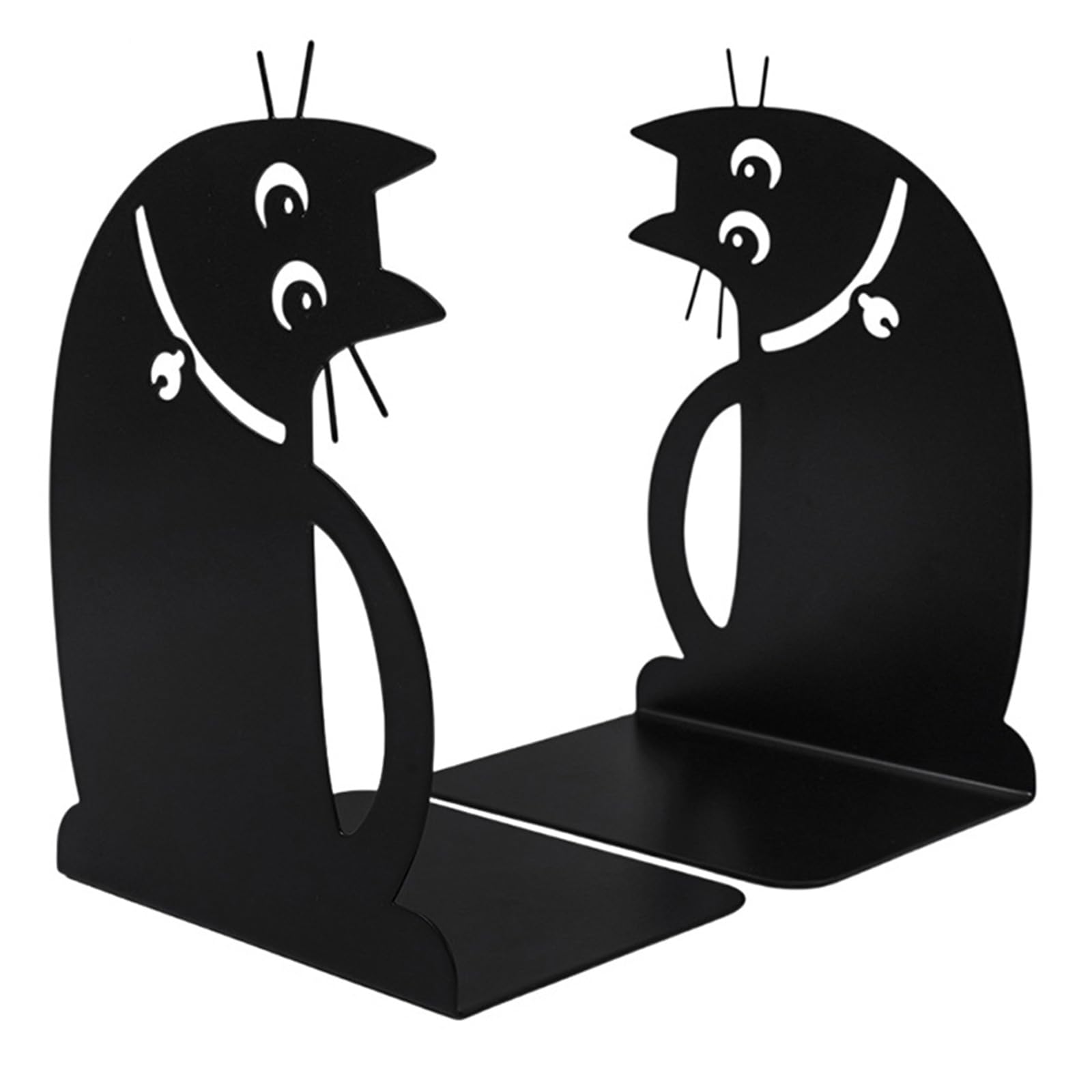 Bookend Metal Bookshelf for Book Decoration, Music Notes, Display Creative Book Display Stand