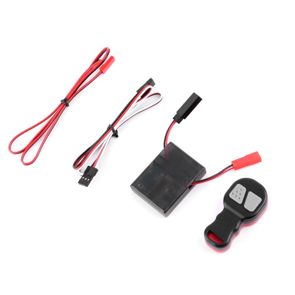 1/10 RC Wireless Winch Remote Controller & Receiver Replacement Kit for Axial SCX10 90046 TRX4 Tamiya RC4WD HPI Redcat 1/10 RC Crawler Upgrade