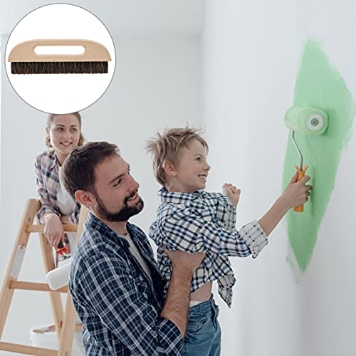 Housoutil Wall Paper Remover Horse Hair Wallpaper Smoothing Brush, Wallpaper Hanging Brush With Wooden Handle, Wallpaper Paste Brush For Diy (10. 4 Inch) #TOP1