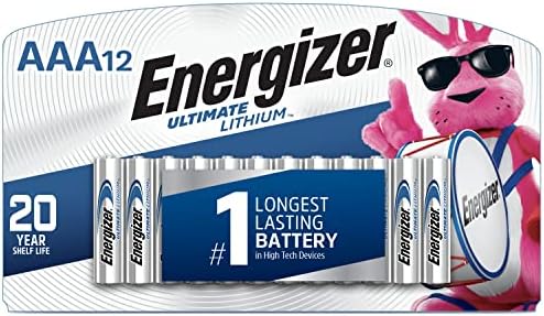 Energizer AAA Batteries, Ultimate Lithium Triple A Battery, 12 Count