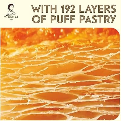 Millefoglie D'Italia Classiche by Pasticceria Matilde Vicenzi, Gourmet Italian Puff Pastry Cookies, Made in Italy - 4.41oz (125g), 4-Pack