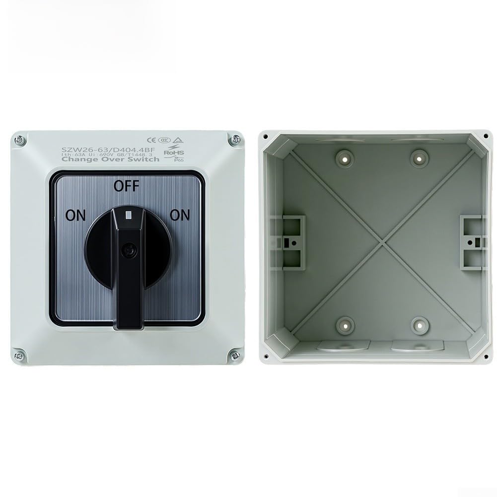 Wechselschalter ON-OFF-ON 3 Stufen IP65 Wasserdicht(B) | 3-Stufen Steuerung, wasserdicht IP65, staubgeschützt, für Außenbereiche, feuchte Umgebungen