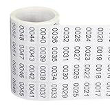 zahlen barcode aufkleber