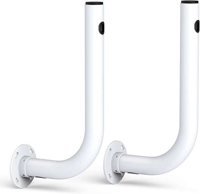 2-Pack Universal Antenna Mount, AdaLov Outdoor Wireless Bridge Bracket Mount, Pole Mount for Point to Point AP Access, Non-Adjustable Bracket for Wall, Eave or Roof Mounting