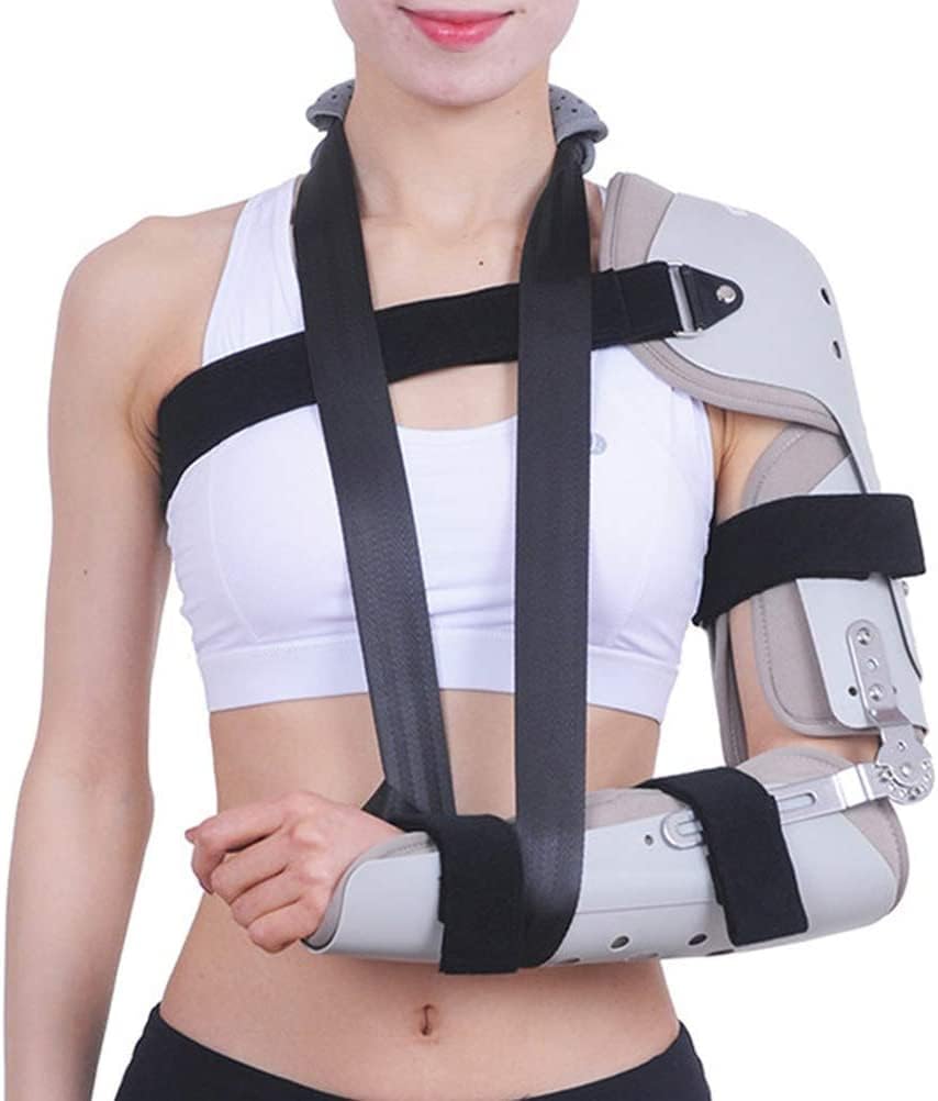 Elbow Fixation Brace, Adjustable Arm Fracture Fixator, Forearm Fracture and Dislocation, Elbow Shoulder Injury Pain Relief-Left