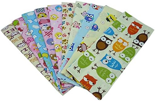 40pcs 15.7" x 19.7" Cartoon Printed Cotton Fabric,Baby Kids Bedding Fabric Textile for DIY,Patchwork,Quilting,Sewing