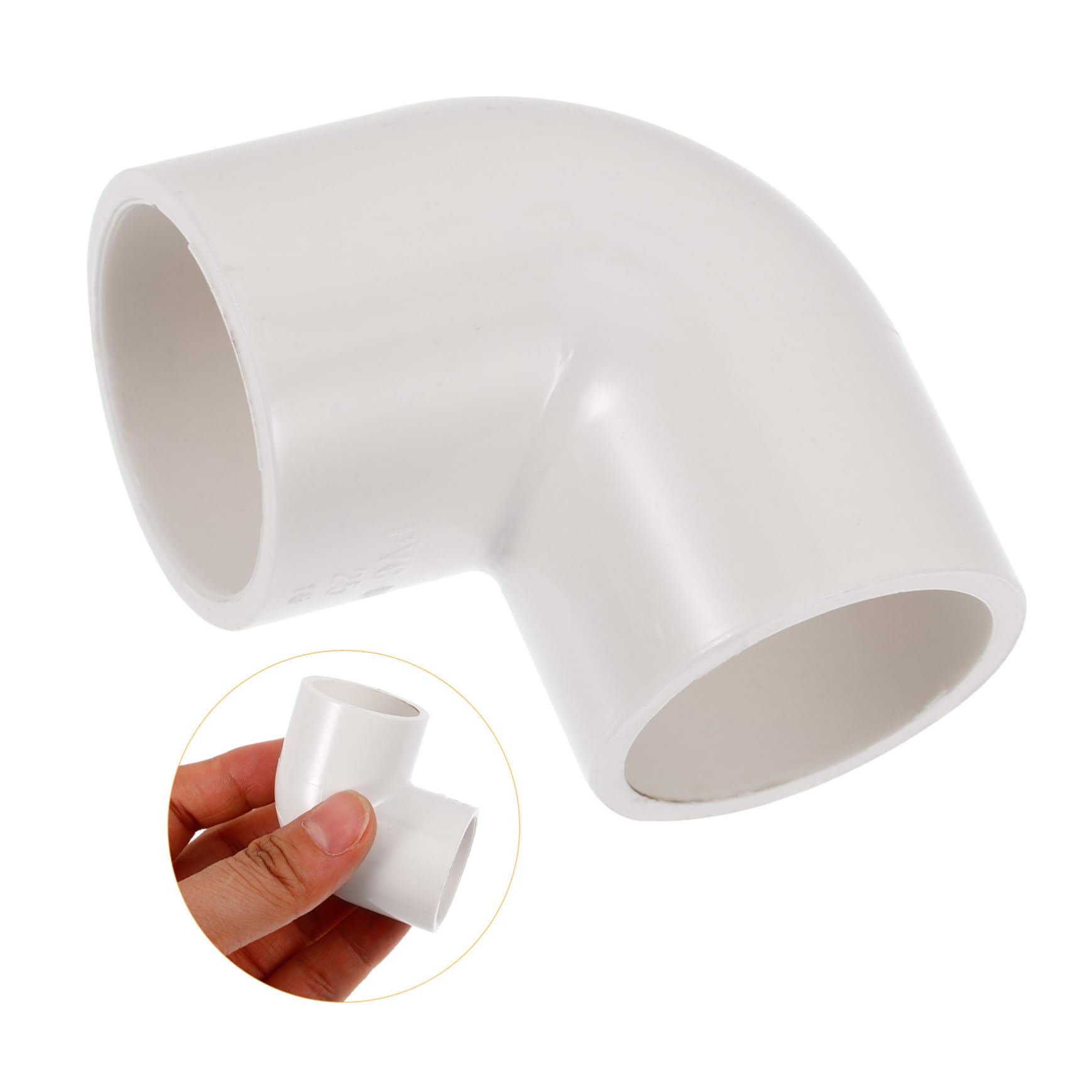 INOOMP 3 Set Raccordi A Gomito Connettore Per Tubo Dell'acqua Raccordi Per Tubi in Pvc Connettore Del Tubo Connettori Di Giunzione Connettori Per Tubi in Pvc Plastica Bianca 20 Pezzi*3
