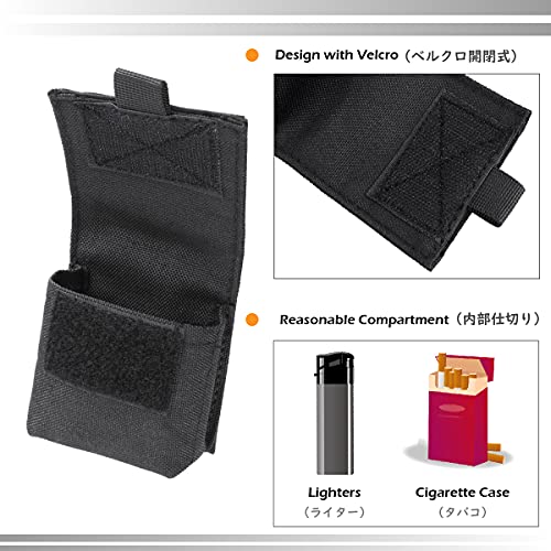 TRIWONDER Tactical Cigarette Case MOLLE Small Bag Military Bag for Camping Hiking Hunting - Image 4