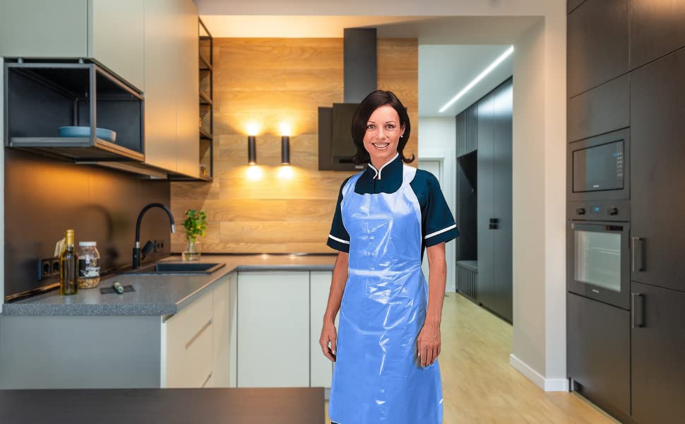 TPZ Disposable Aprons For Medical, Hairdressers, Cleaning, Caterers