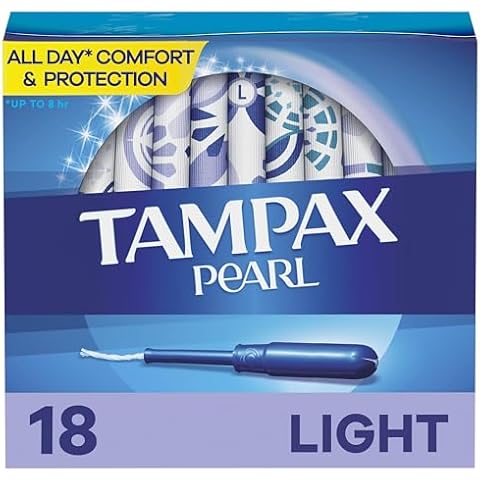Tampax Pearl Tampons with Leak Guard Braid Cover