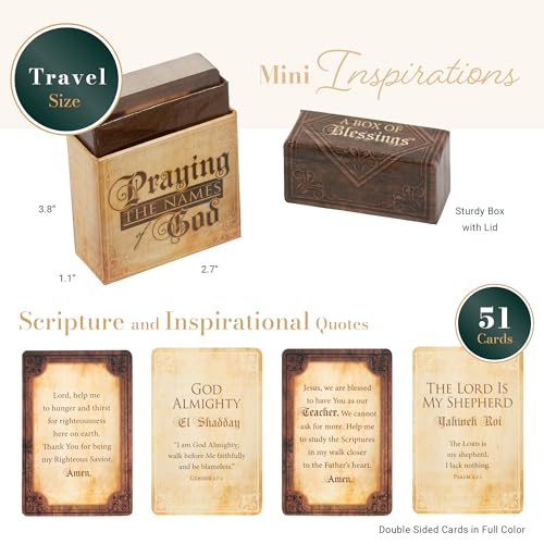 Praying the Names of God, Inspirational Scripture Cards to Keep or Share (Boxes of Blessings) - Thumbnail 2