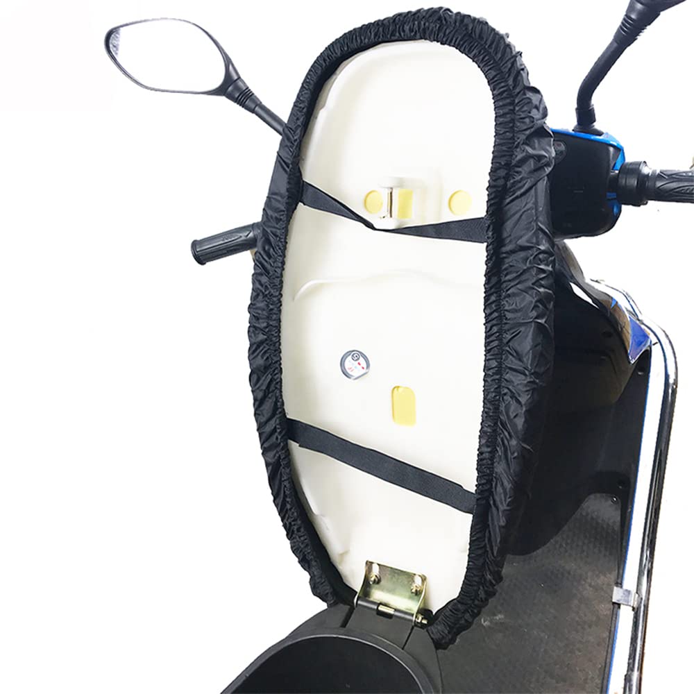 Wodoszczelny pokrowiec na ławkę motocyklową, uniwersalny materiał Oxford, pokrowiec na siedzenia motocyklowe, poszewka na poduszkę, ochrona siedzeń, do większości pokrowców na motocykl, czarny, rozmiar L