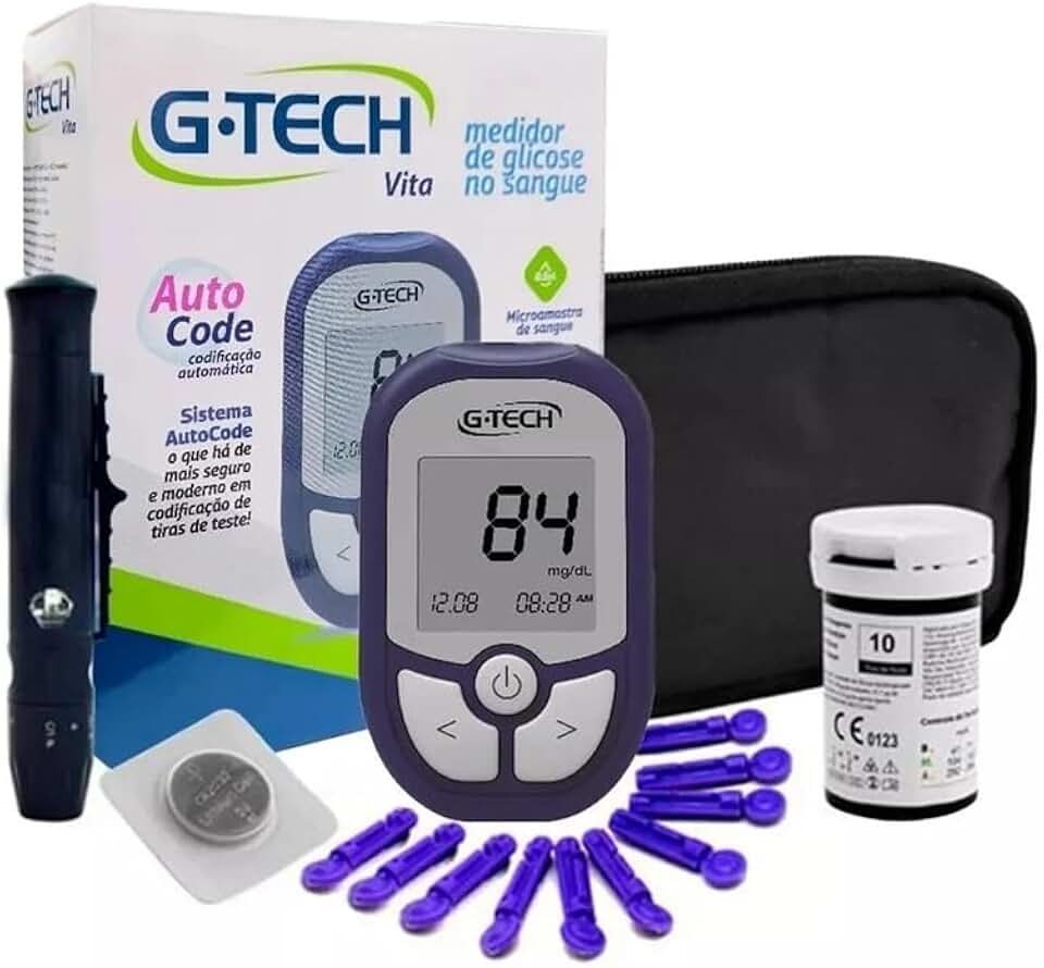 G TEC Vita – Kit Completo para Medição de Glicose