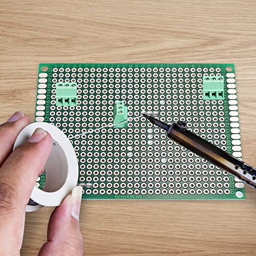 PCB prototipo DIY universal de 6x8 cm perforada y estañada compatible con microcontroladores 7
