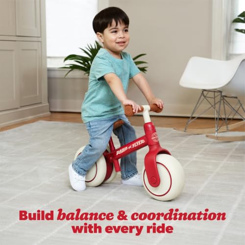 Image of Radio Flyer Steady Start Balance Bike, for Kids Ages 1-3, Red