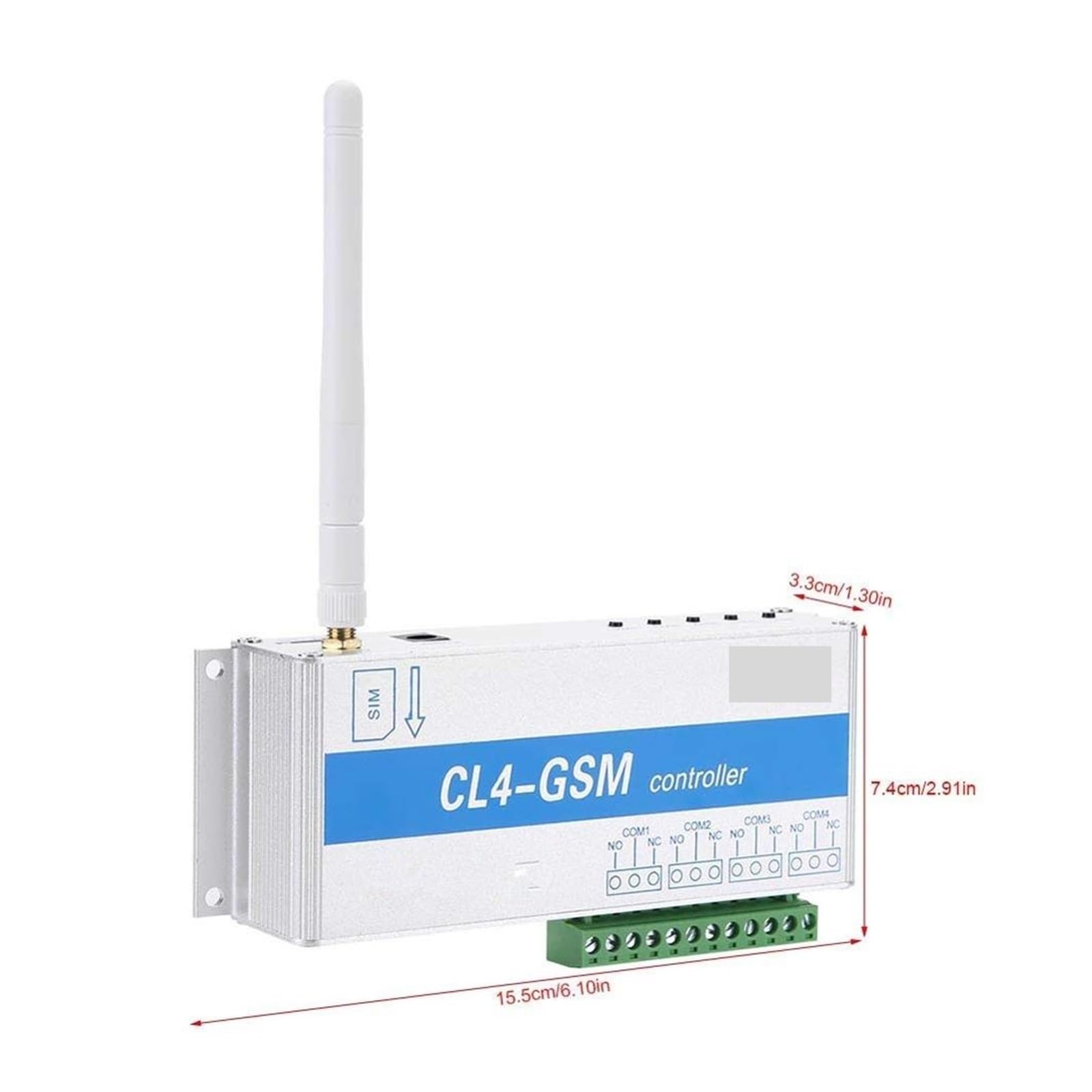 Abridor de puerta GSM, 4 canales, inalámbrico, teléfono móvil, Control remoto, controlador, relé, interruptor inteligente(KIT2)