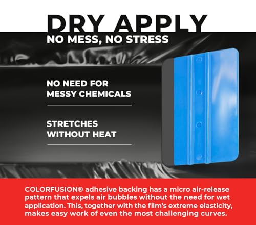 Image of ColorFusion PPF by VViViD, Matte Stealth Midnight Black Dry Apply PPF Vinyl Car Wrap Roll 1.3ft x 5ft