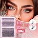 Individual Lashes D Curl Lash Clusters 9-16mm DIY Eyelashes Extension 280pcs Eyelash Clusters Lash Extension for Self Application at Home (30D+50D D Curl 9-16mm Mixed)