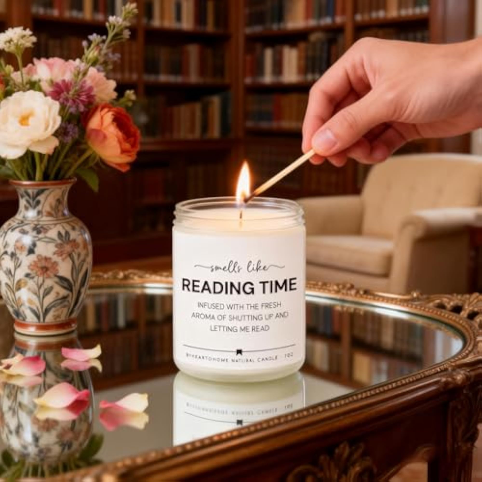 Book Lovers Gifts, Themed Candle for Readers