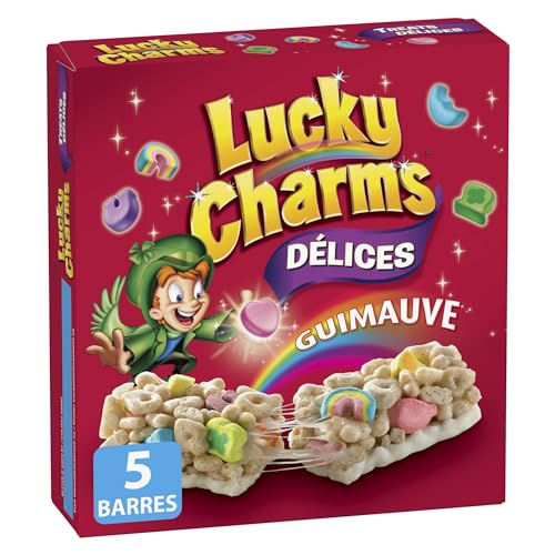 Lucky Charms Cereal Treats Bars with Marshmallows, Package of 5 Bars - Image 3