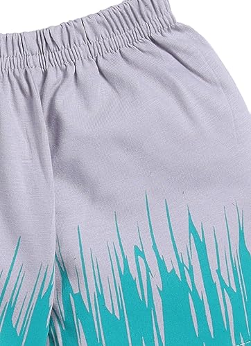 Image of CUTOPIES Boys & Girls Steel Grey Sleeveless T-shirt and Shorts Set (Pack of 1) Baby Boys' Clothing Sets