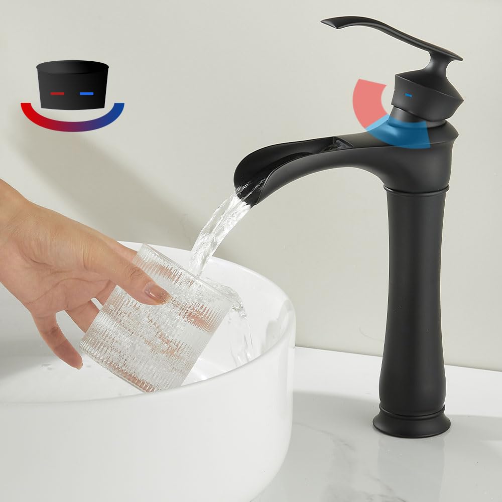 Maynosi Waschbeckenarmatur Mit Hohem Auslauf – Mischbatterie In Chrom, Spritzwasserfrei, Einfach Zu Montieren