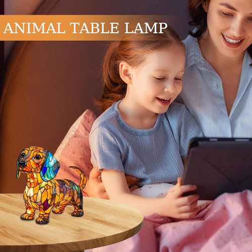 Lampe de table animale en résine sculptée à la main LED - 2