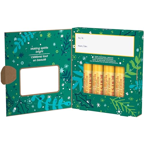 Burt's Bees Lip Balm Gift Set, Beeswax Bounty Classic, Perfect Lip Balms for Holiday Gift Baskets, 4-Pack, 0.15 oz. - image 8