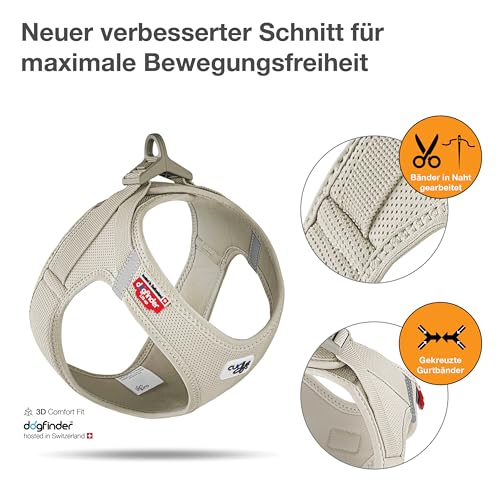 Vest Harness curli Clasp Air-Mesh Light-Tan 3XS