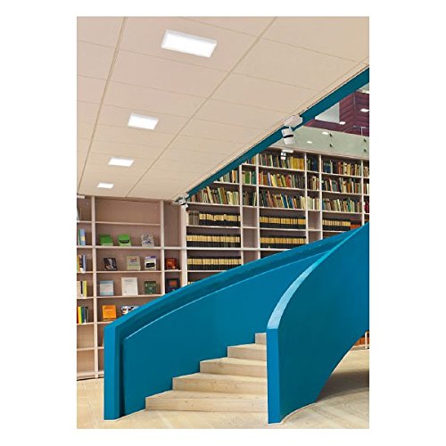 Downlight 18W Ledrgb, Plafon Superficie Cuadrado Aro Blanco 6500K Blanco Frio