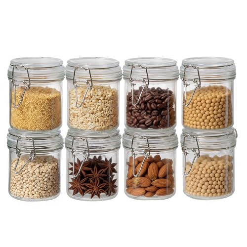 Glass Mason Jars Set with Lids