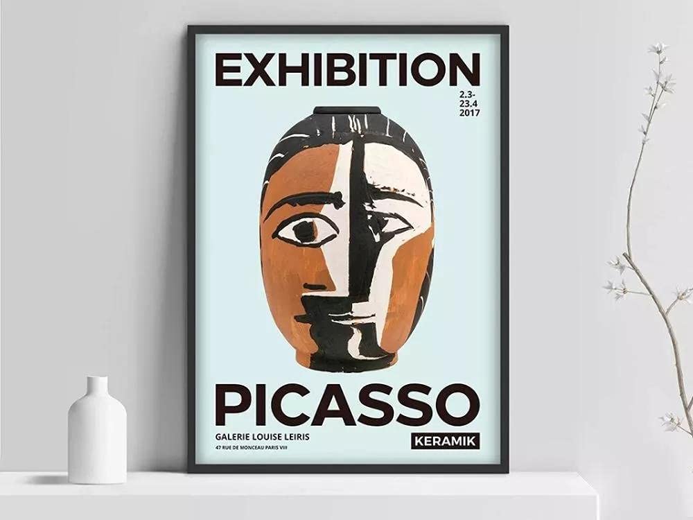 Amazon.co.jp: パブロ・ピカソ・ケルミクポスター、ピカソ展