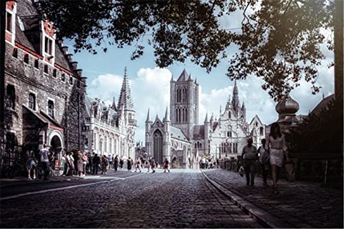 Yingxin34 Rompecabezas de 98 Piezas para Adolescentes y Adultos Hermoso Castillo - Rompecabezas de Navidad-20x29cm(7.87x11.41inch) Cover