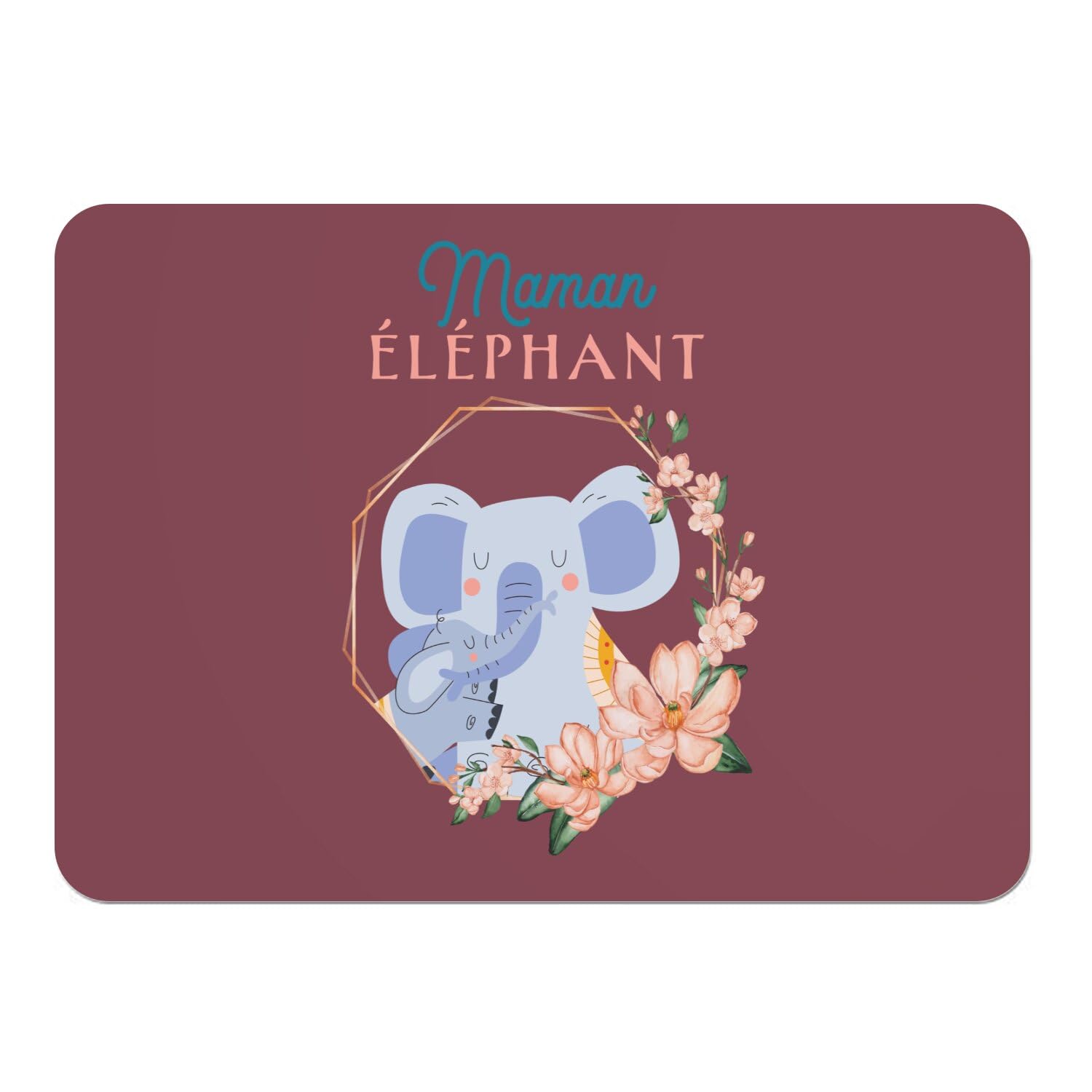 Sets de table en liège éléphant rouge pour repas chaleureux en famille