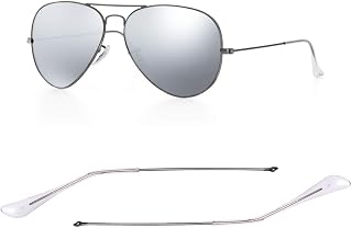 CEYDEY Replacement Temple Tips Temple Arms for Ray-Ban Aviator RB3025 3025 Sunglasses Repair kits with Screws/Screwdriver/Sunglasses Bag