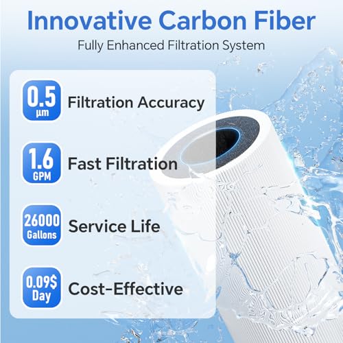 stokk uc50 under sink water filter reduces lead chlorine bad taste amp odor 26000 gallons under counter water filter systems direct connect to kitchen faucet nsfansi 372amp 42amp 53