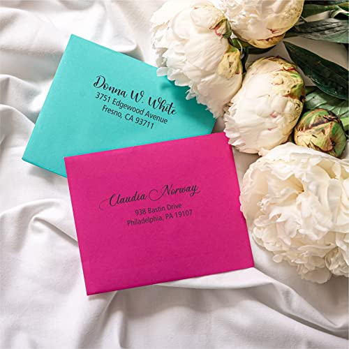 Promot Customized Self-Inking Address Stamp - Return Address And Mailing Address Stamps - Choose From 6 Designs & 3 Sizes - Custom Ink Stamp - Small Business Essentials - Self Inking Stamps #TOP2