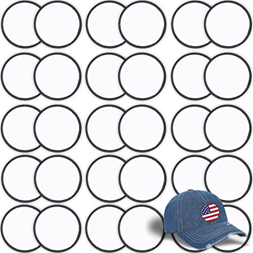 Gadjica SUBLIMATION PATCHES / ROUND SHAPE 30 PCS 30 Pcs Sublimation Patches - Iron On Blank Patches cover