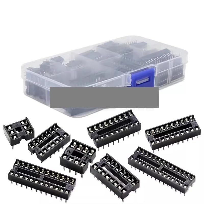 66PCS/lot DIP IC Sockets Adaptor Solder Type Socket Kit 6 8 14 16 18 20 24 28 Pin DIP-6 DIP-8 DIP-14 IC Connector