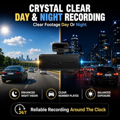 Image of Dashcam for Cars | 2K Quad HD Car Dash Camera with Built-in WiFi & App | 170 Wide Angle Lens |Supports Up to 512GB microSD | India's first to include an OBD cable for 24 /7 parking monitoring.