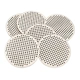 Hisxrcal 30 Piezas de Colgantes de Madera con Puntadas, en, Formas de Madera Sin Terminar, Colgantes Decorativos para Manualidades, Bordado Contad, 6,5 cm Redondo