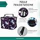 caseroxx Transporttasche für Tonie- und Tigerbox zum Umhängen transportieren mit einzigartigem Einhornmuster- lila Design, kindgerecht und hochwertig