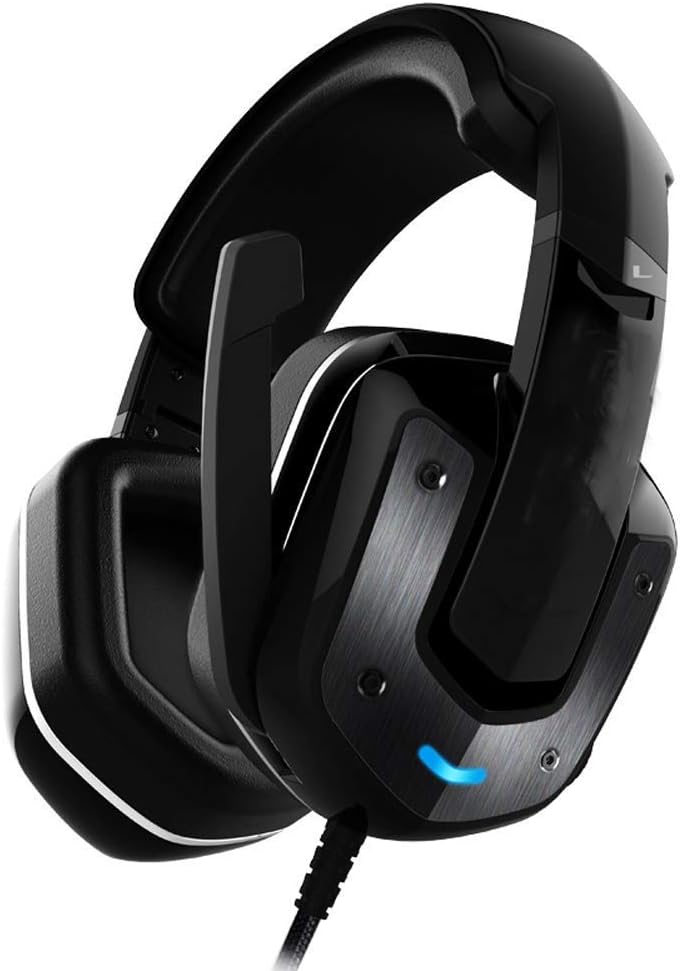 ゲームps4 Pc スイッチ用ヘッドセット ノイズキャンセリング 低音サラウンドサウンド 耳オーバー Color 安売り クリアチャット用のマイク付きステレオヘッドフォンを有線 ブラック