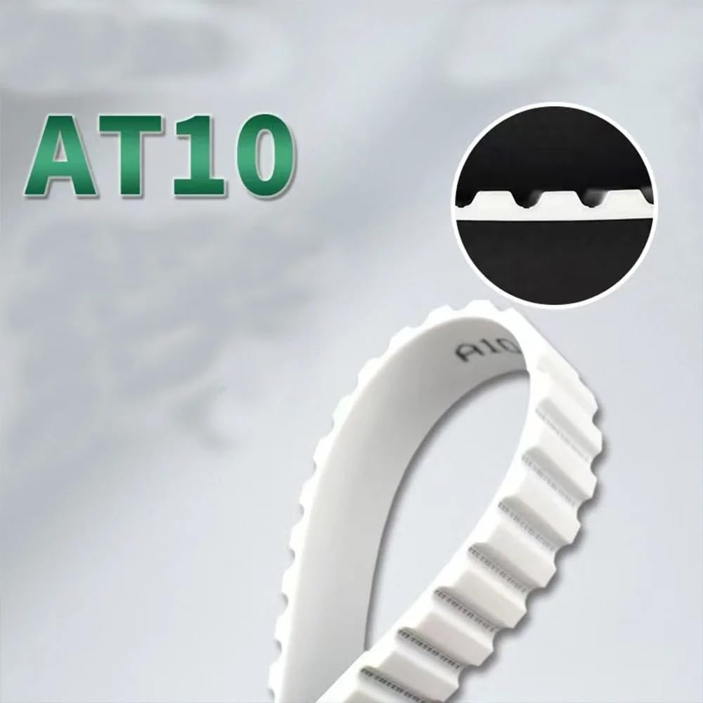 Cinghia Trasmissione Cinghia Dentata Aperta Poliuretano Colore: Bianco Larghezza: 10/15/20/25/30/32/35/40/50Mm AT10 Cinghie Dentate Aperte(5Meter,50mm)
