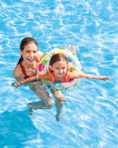 Image of 51cm Inflatable Kids Water Floaty Plastic Float for 3-6 Years Old | Kids Fun Lively Print Swim Tube | Kids Swim Rings Pack of 1