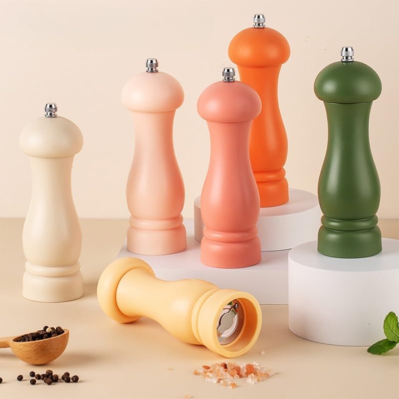 Colorful Manual Pepper Mill, Adjustable Coarseness Spice Grinder for Peppercorn Sea Salt Cooking Seasonings