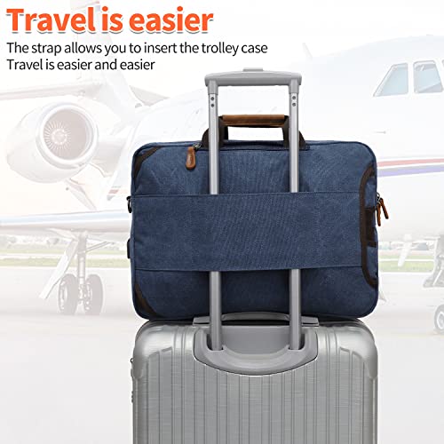 Jielv 3 In 1 Convertible Messenger Bag,17.3 Inch Laptop Backpack,Shoulder Bag,Business Handbags,Briefcase Computer Backpack For Men Women(Blue) #TOP5