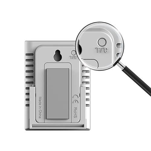 Miniatura 5 de Medidor de humedad paquete de 2 termómetros de interior para el hogar higrómetro digital termómetro de habitación y indicador de humedad con monitor